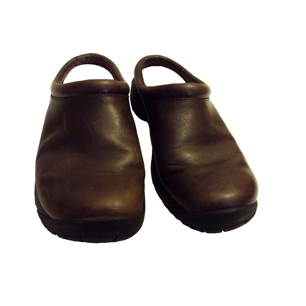 Merrell  Clogs Walking Shoes Clogs Brown Leather Size 9 Women